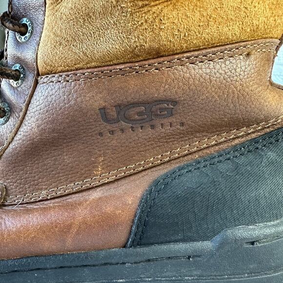 UGG Mens Butte Waterproof Leather Worchester Winter Snow Boot Size 9 - Picture 6 of 10